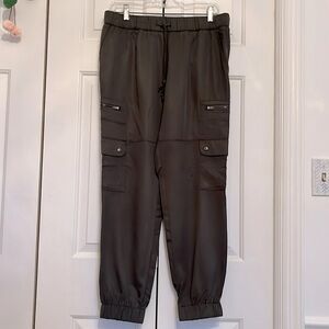 Banana Republic Army Green Polished Cargo Jogger